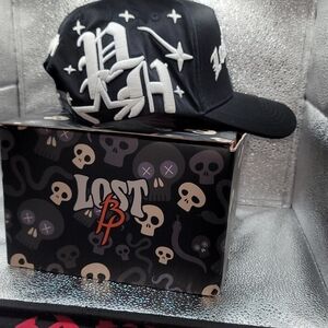 Black and White Snapback Hat